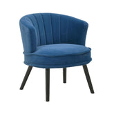 Fotoliu catifea albastru 70x68x73/45